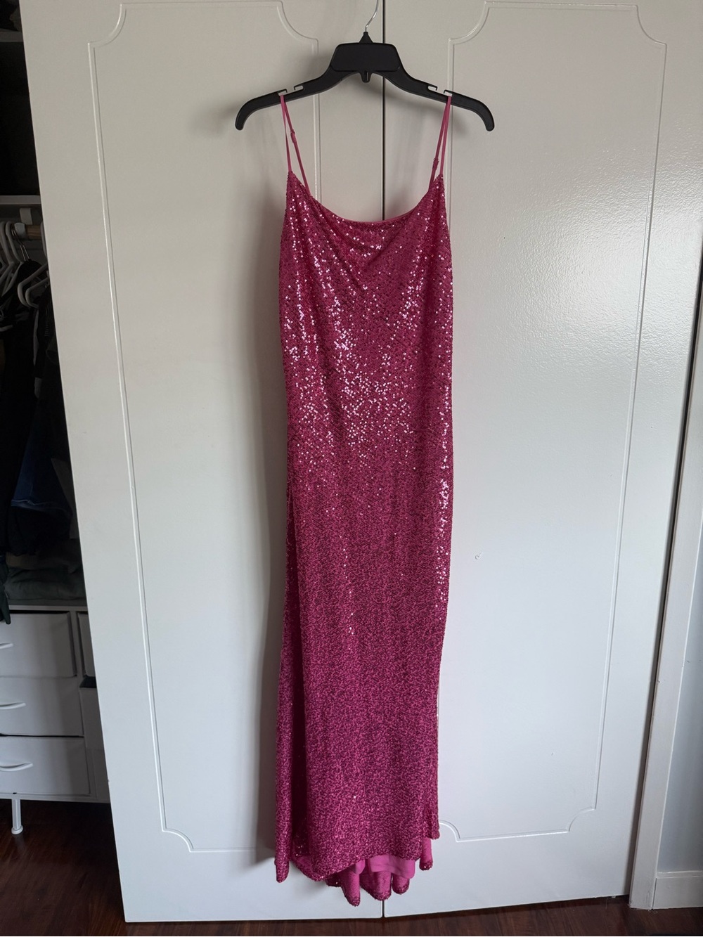 Pink BP Sequin Slip Dress